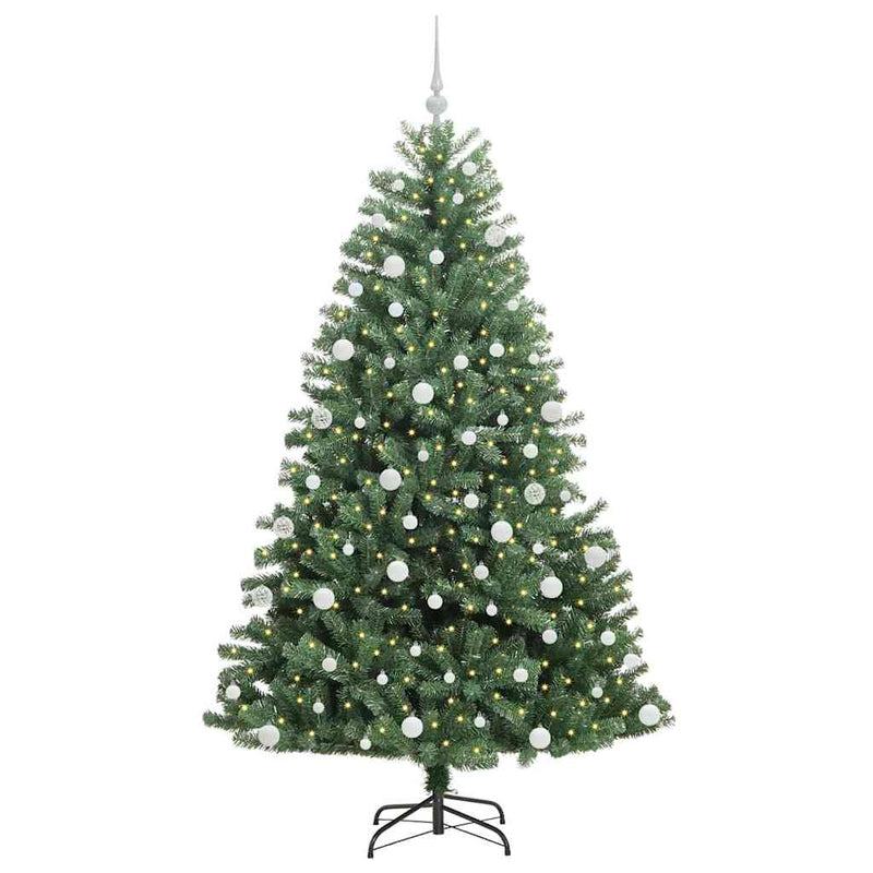 Afbeelding laden in galerijviewer, Vidaxl kunstmatige inklapbare kerstboom groen 180 cm pvc en metaal
