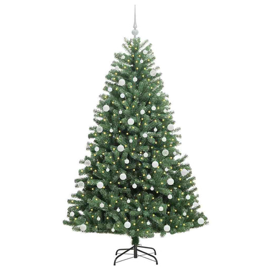 Vidaxl kunstmatige inklapbare kerstboom groen 180 cm pvc en metaal