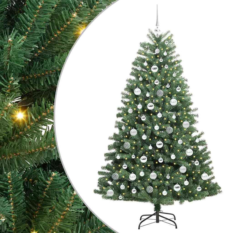 Afbeelding laden in galerijviewer, Vidaxl kunstmatige inklapbare kerstboom groen 180 cm pvc en metaal
