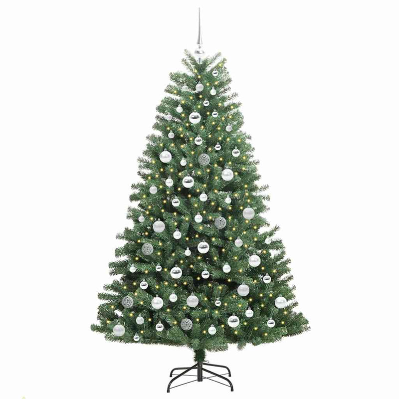 Afbeelding laden in galerijviewer, Vidaxl kunstmatige inklapbare kerstboom groen 180 cm pvc en metaal
