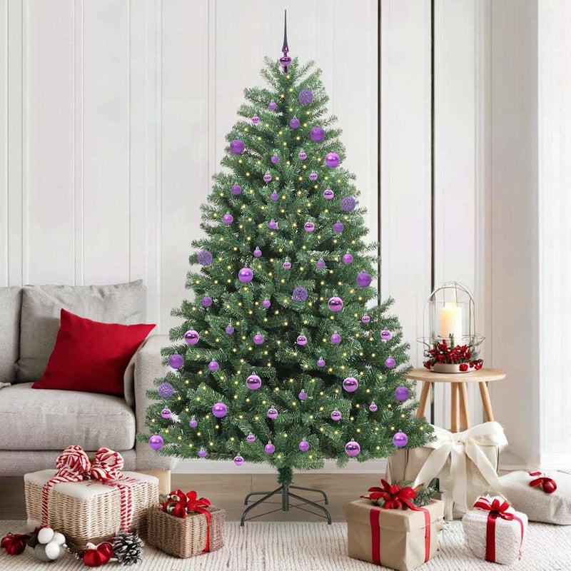 Afbeelding laden in galerijviewer, Vidaxl kunstmatige inklapbare kerstboom groen 180 cm pvc en metaal
