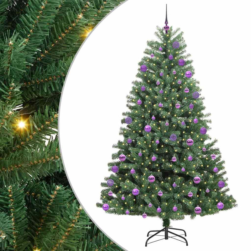 Afbeelding laden in galerijviewer, Vidaxl kunstmatige inklapbare kerstboom groen 180 cm pvc en metaal

