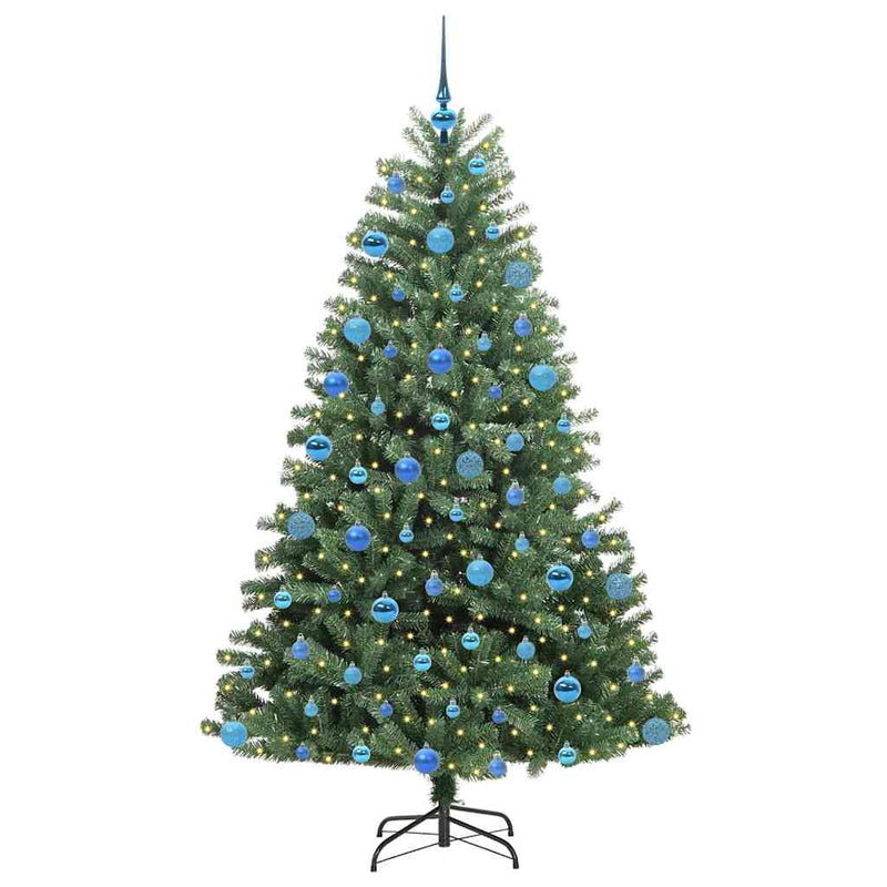 Chargez l'image dans la visionneuse de la galerie, Vidaxl kunstmatige inklapbare kerstboom groen 180 cm pvc en metaal
