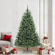 Vidaxl kunstmatige inklapbare kerstboom groen 210 cm pvc en metaal