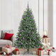 Vidaxl kunstmatige inklapbare kerstboom groen 210 cm pvc en metaal