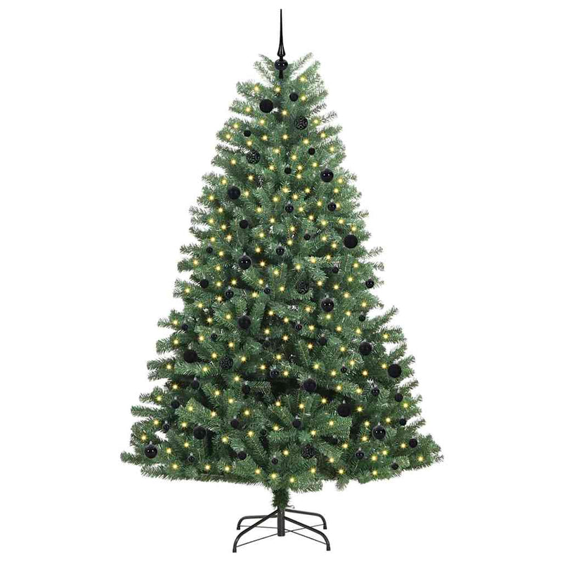 Chargez l'image dans la visionneuse de la galerie, Vidaxl kunstmatige inklapbare kerstboom groen 240 cm pvc en metaal

