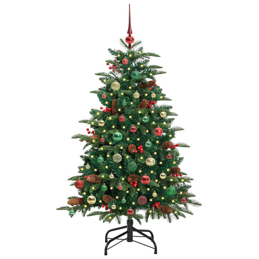 Vidaxl kunstkerstboom groen 150 cm pvc en metaal en plastic