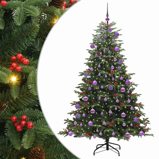 Vidaxl kunstkerstboom groen 180 cm pvc en metaal en plastic