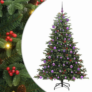 Vidaxl kunstkerstboom groen 180 cm pvc en metaal en plastic