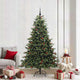 Vidaxl kunstkerstboom groen 210 cm pvc en metaal en plastic