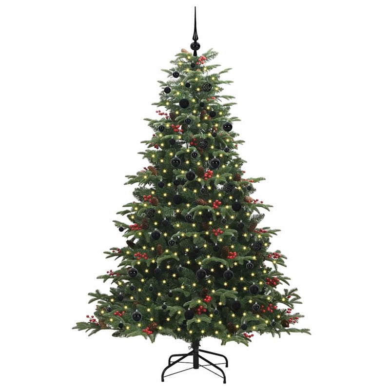 Afbeelding laden in galerijviewer, Vidaxl kunstkerstboom groen 210 cm pvc en metaal en plastic
