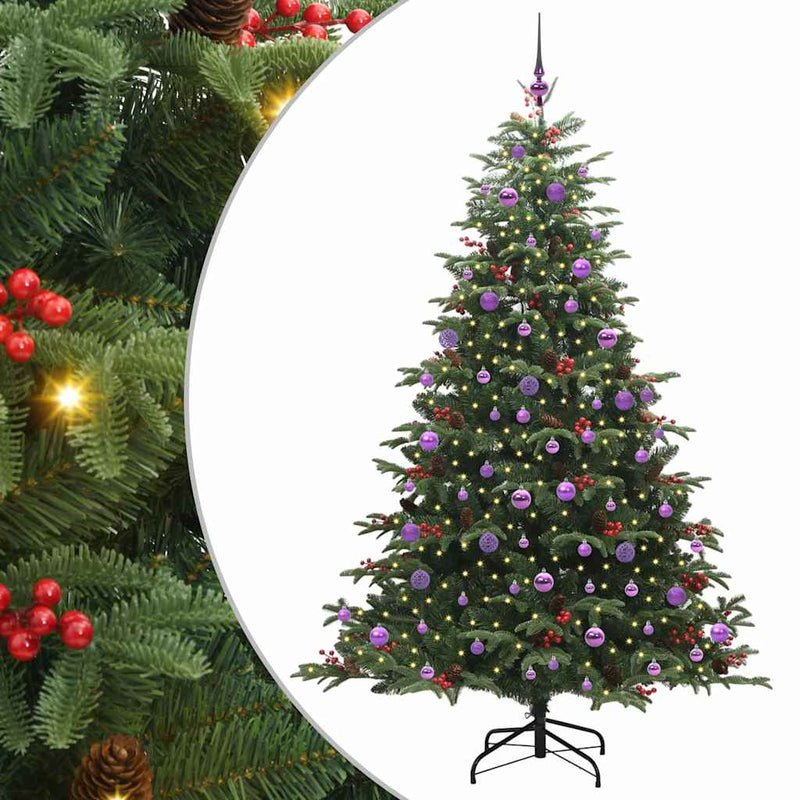 Afbeelding laden in galerijviewer, Vidaxl kunstkerstboom groen 210 cm pvc en metaal en plastic
