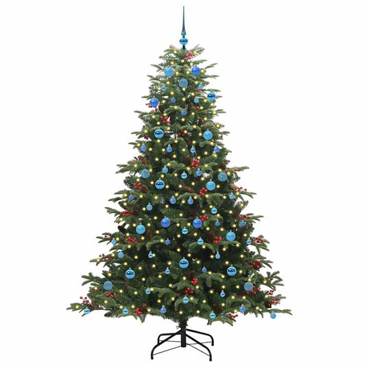 Vidaxl kunstkerstboom groen 210 cm pvc en metaal en plastic
