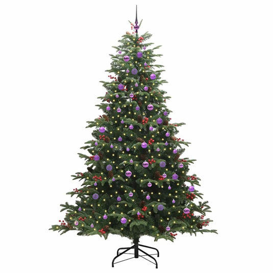Vidaxl kunstkerstboom groen 240 cm pvc en metaal en plastic