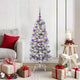 Vidaxl kunstmatige inklapbare kerstboom groen en wit 120 cm