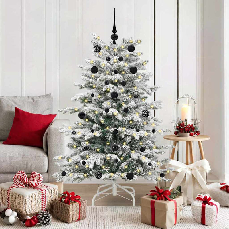 ギャラリービューアに画像をロードする, Vidaxl kunstmatige inklapbare kerstboom wit 150 cm pe en pvc
