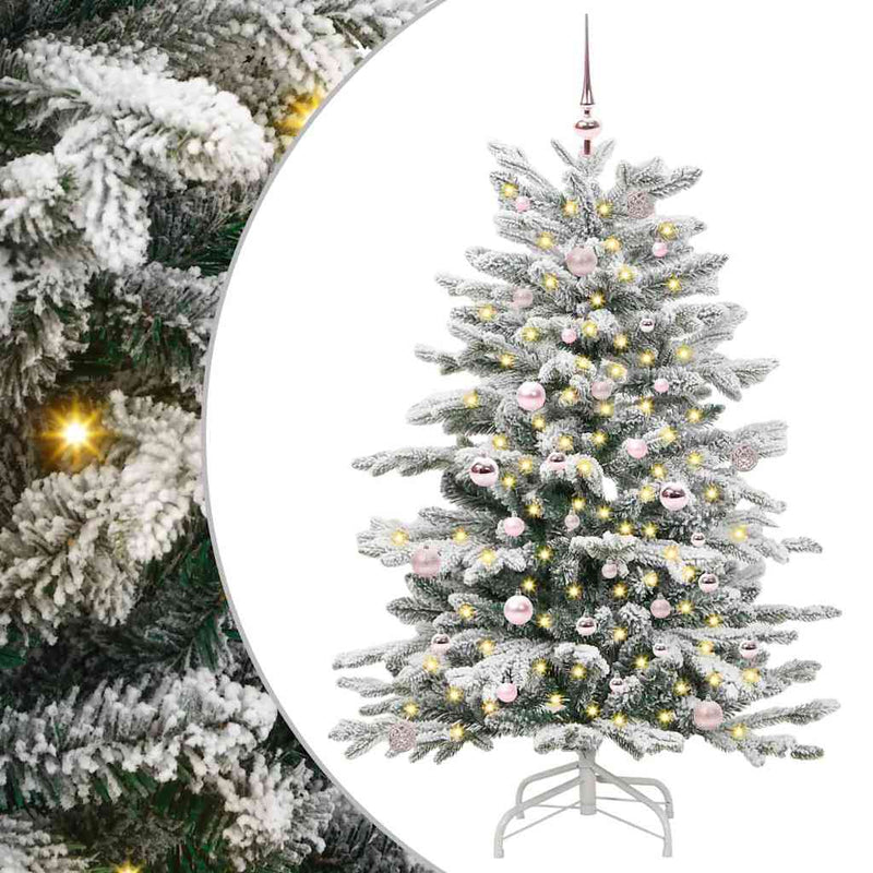 ギャラリービューアに画像をロードする, Vidaxl kunstmatige inklapbare kerstboom wit 150 cm pe en pvc
