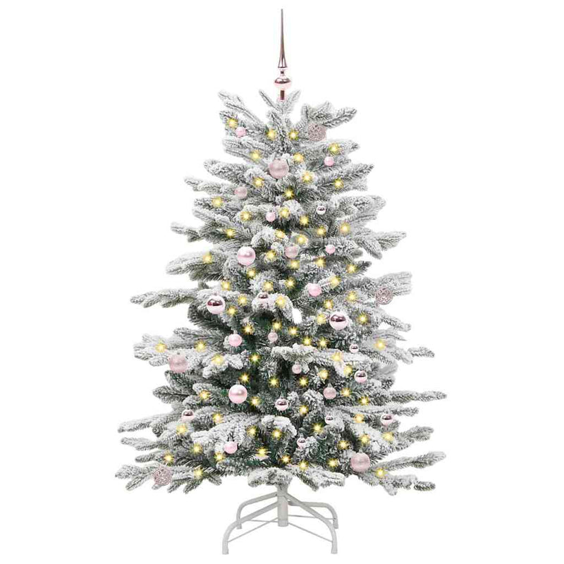 ギャラリービューアに画像をロードする, Vidaxl kunstmatige inklapbare kerstboom wit 150 cm pe en pvc
