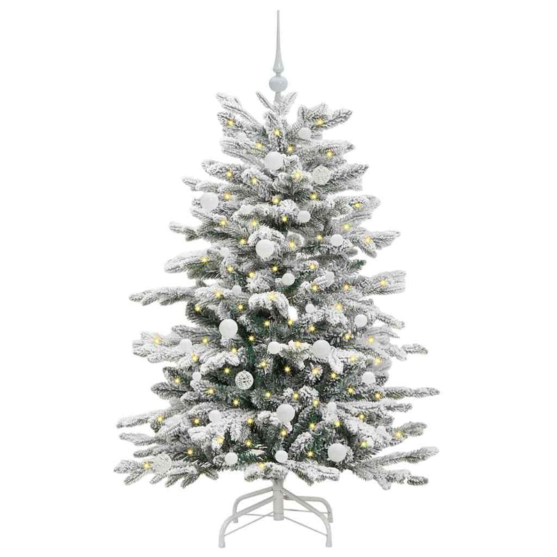 ギャラリービューアに画像をロードする, Vidaxl kunstmatige inklapbare kerstboom wit 150 cm pe en pvc
