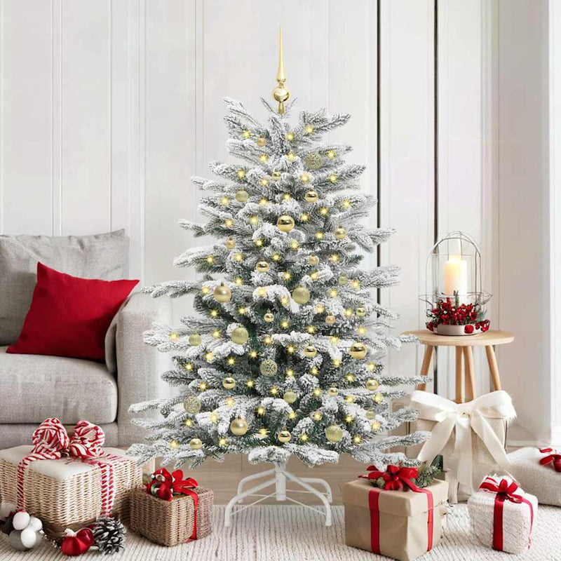 ギャラリービューアに画像をロードする, Vidaxl kunstmatige inklapbare kerstboom wit 150 cm pe en pvc
