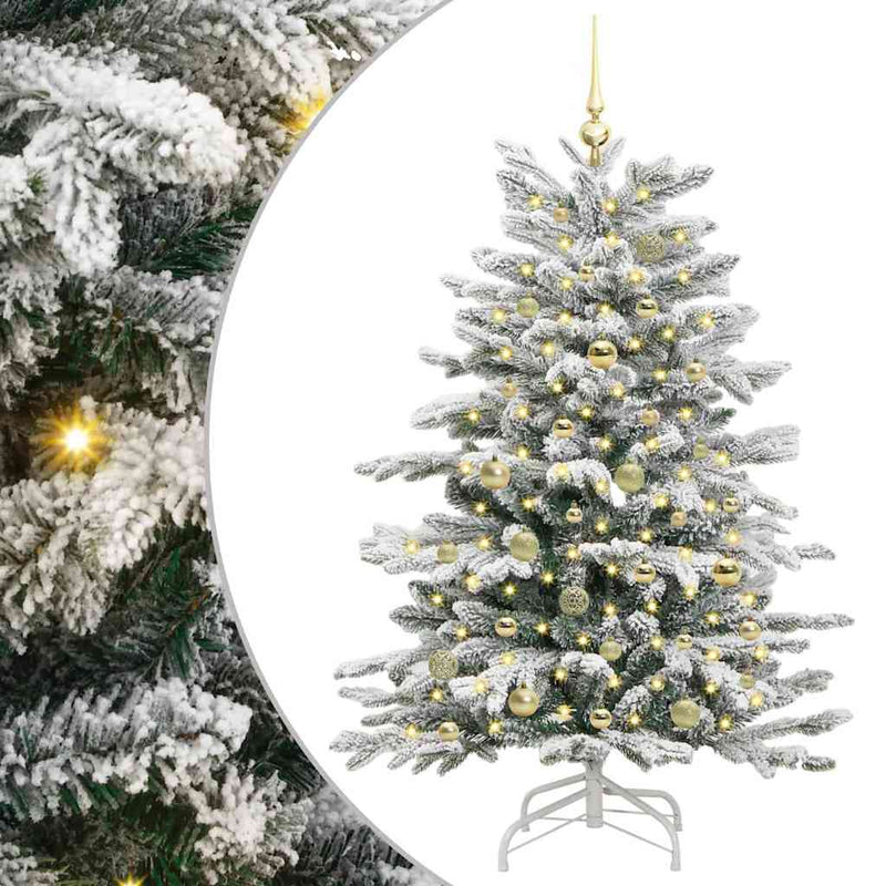 ギャラリービューアに画像をロードする, Vidaxl kunstmatige inklapbare kerstboom wit 150 cm pe en pvc
