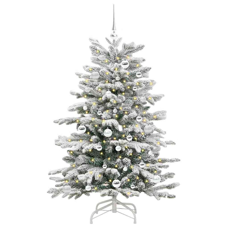 ギャラリービューアに画像をロードする, Vidaxl kunstmatige inklapbare kerstboom wit 150 cm pe en pvc
