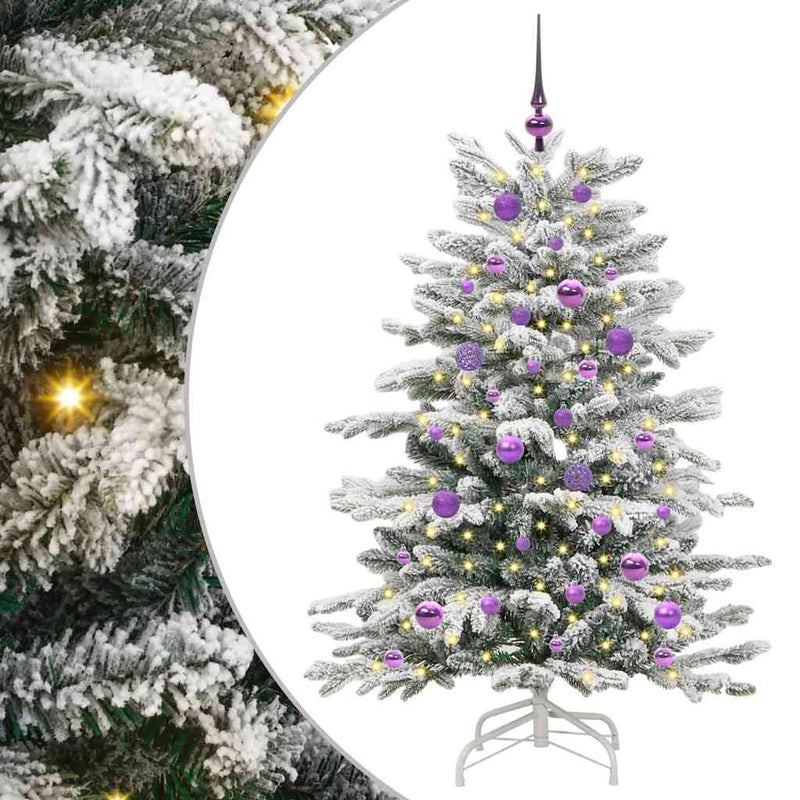 ギャラリービューアに画像をロードする, Vidaxl kunstmatige inklapbare kerstboom wit 150 cm pe en pvc
