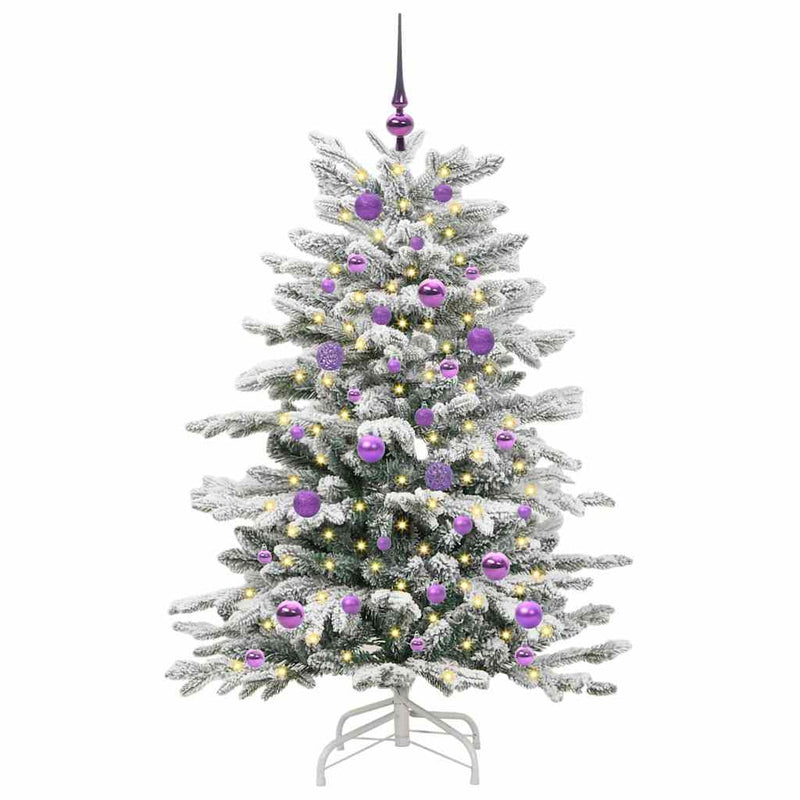 ギャラリービューアに画像をロードする, Vidaxl kunstmatige inklapbare kerstboom wit 150 cm pe en pvc
