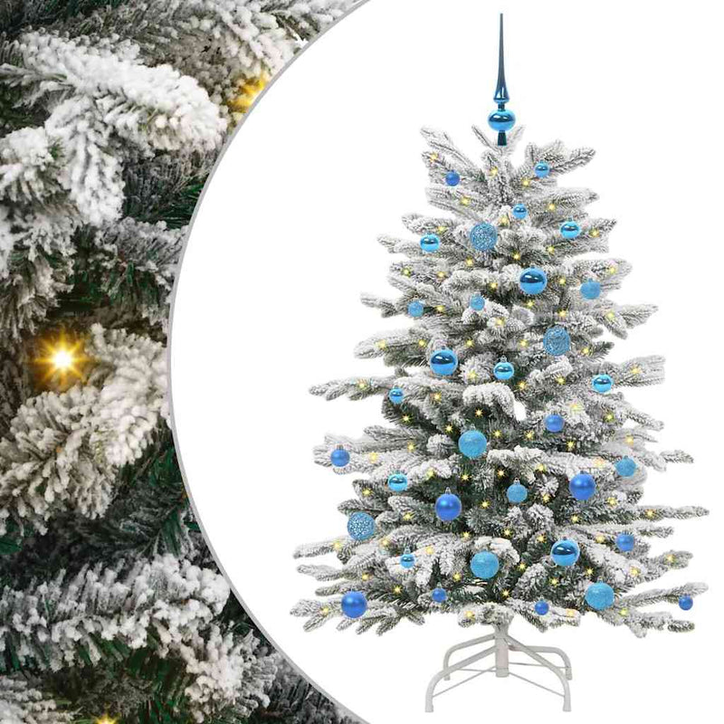 ギャラリービューアに画像をロードする, Vidaxl kunstmatige inklapbare kerstboom wit 150 cm pe en pvc
