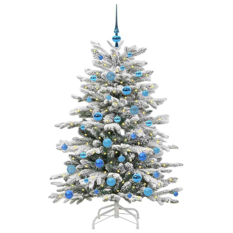 ギャラリービューアに画像をロードする, Vidaxl kunstmatige inklapbare kerstboom wit 150 cm pe en pvc
