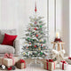 Vidaxl kunstmatige inklapbare kerstboom wit 150 cm pe en pvc