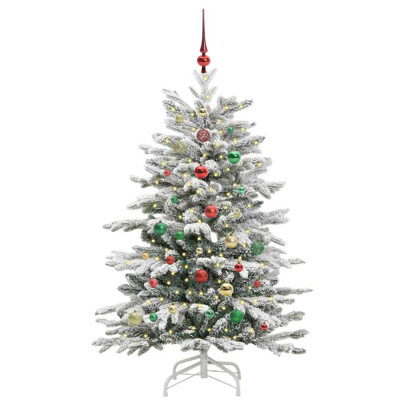 ギャラリービューアに画像をロードする, Vidaxl kunstmatige inklapbare kerstboom wit 150 cm pe en pvc
