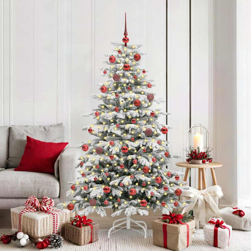 ギャラリービューアに画像をロードする, Vidaxl kunstmatige inklapbare kerstboom wit 180 cm pe en pvc

