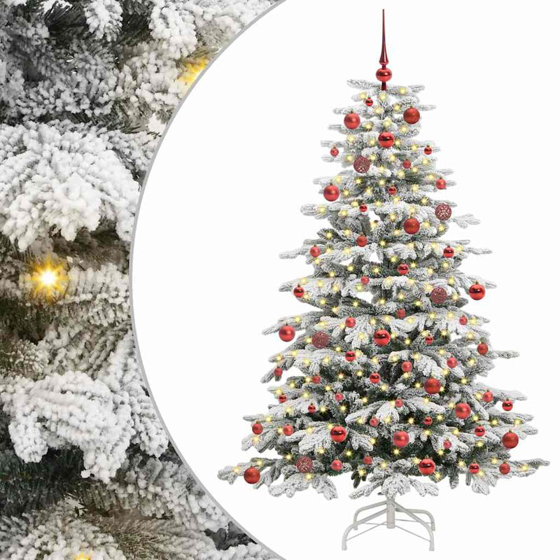 ギャラリービューアに画像をロードする, Vidaxl kunstmatige inklapbare kerstboom wit 180 cm pe en pvc
