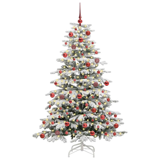 Vidaxl kunstmatige inklapbare kerstboom wit 180 cm pe en pvc