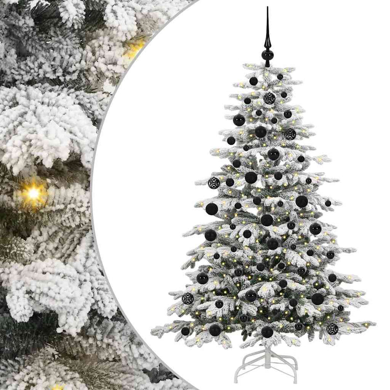 Chargez l'image dans la visionneuse de la galerie, Vidaxl kunstmatige inklapbare kerstboom wit 180 cm pe en pvc
