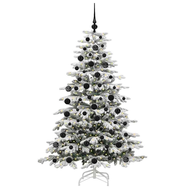 Chargez l'image dans la visionneuse de la galerie, Vidaxl kunstmatige inklapbare kerstboom wit 180 cm pe en pvc
