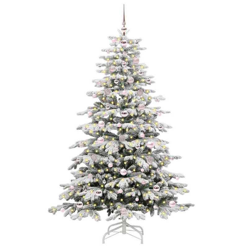 ギャラリービューアに画像をロードする, Vidaxl kunstmatige inklapbare kerstboom wit 180 cm pe en pvc
