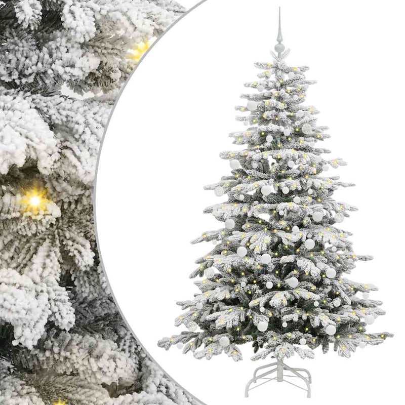 ギャラリービューアに画像をロードする, Vidaxl kunstmatige inklapbare kerstboom wit 180 cm pe en pvc
