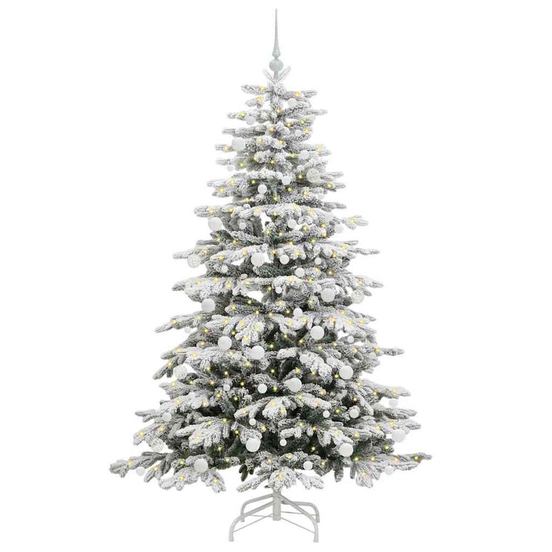 ギャラリービューアに画像をロードする, Vidaxl kunstmatige inklapbare kerstboom wit 180 cm pe en pvc
