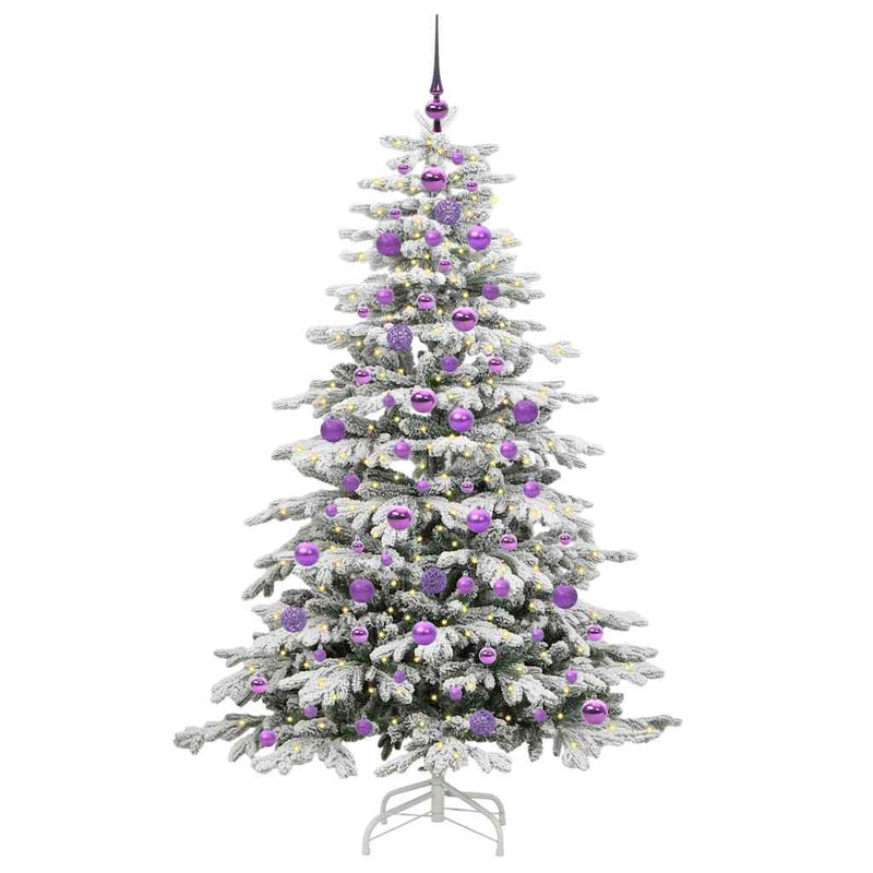 ギャラリービューアに画像をロードする, Vidaxl kunstmatige inklapbare kerstboom wit 180 cm pe en pvc
