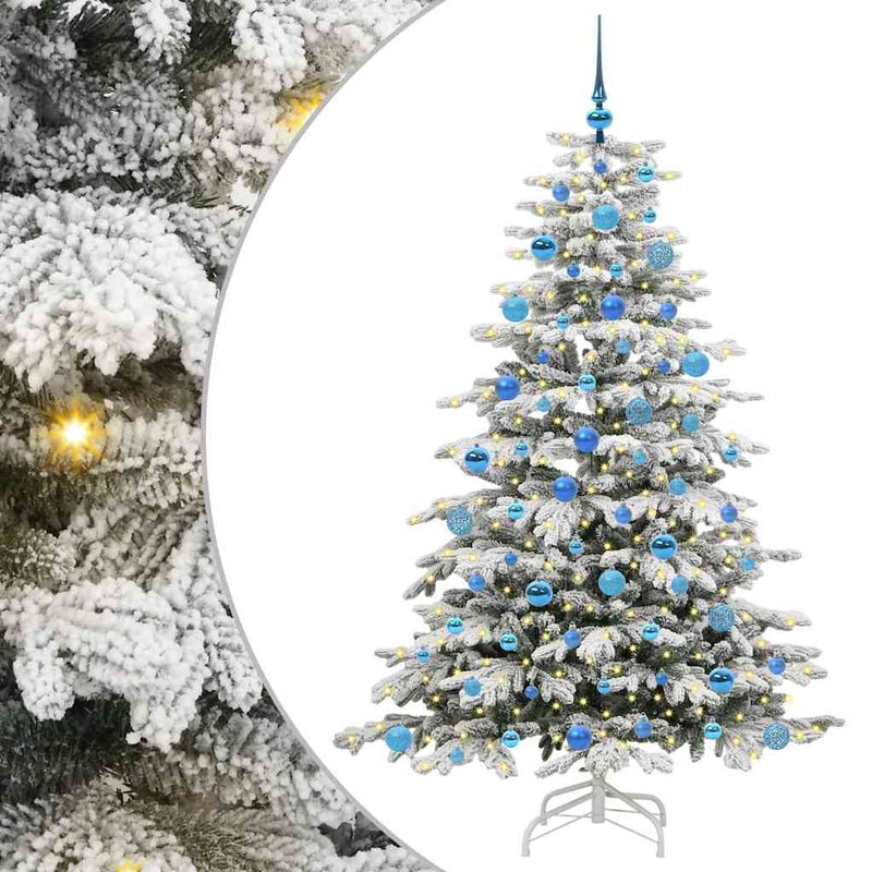 ギャラリービューアに画像をロードする, Vidaxl kunstmatige inklapbare kerstboom wit 180 cm pe en pvc
