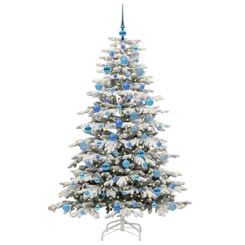 ギャラリービューアに画像をロードする, Vidaxl kunstmatige inklapbare kerstboom wit 180 cm pe en pvc
