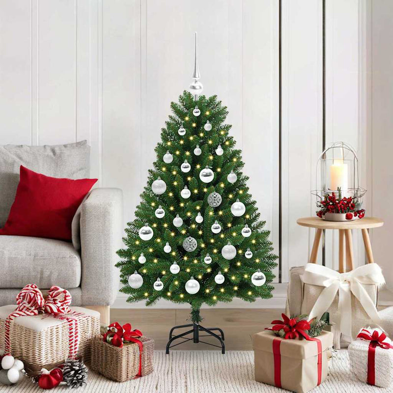 ギャラリービューアに画像をロードする, Vidaxl kunstkerstboom met 150 led groen 120 cm pvc en metaal
