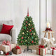 Vidaxl kunstkerstboom met 150 led groen 120 cm pvc en metaal