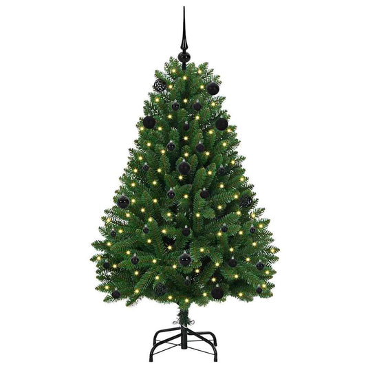 Vidaxl kunstkerstboom met 150 led groen 150 cm pvc en metaal