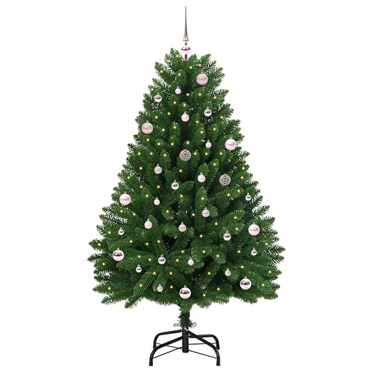 Vidaxl kunstkerstboom met 150 led groen 150 cm pvc en metaal