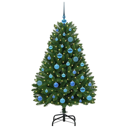 Vidaxl kunstkerstboom met 150 led groen 150 cm pvc en metaal