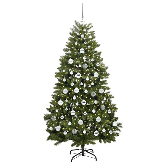 Vidaxl kunstkerstboom met 300 led groen 180 cm pvc en metaal