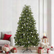 Vidaxl kunstkerstboom met 300 led groen 240 cm pvc en metaal